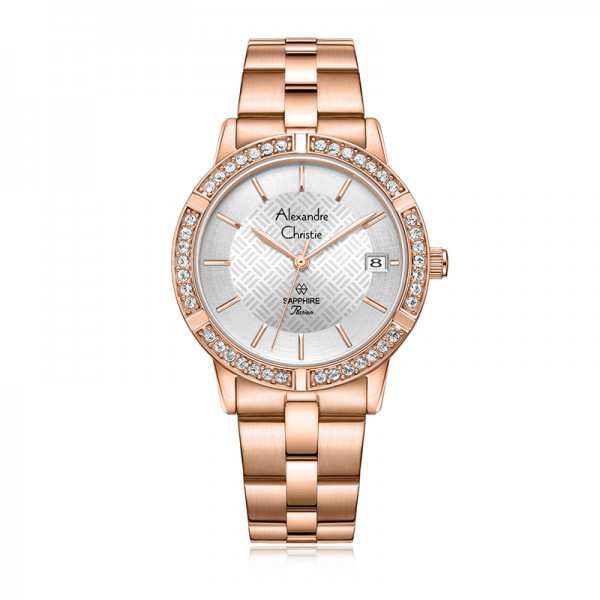 Alexandre Christie AC 2A82 Rosegold White Lady LDBRGSL