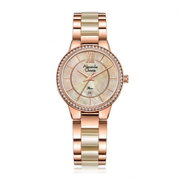 Alexandre Christie AC 2A94 Rosegold Ivory Acrylic LDBRGLNIV