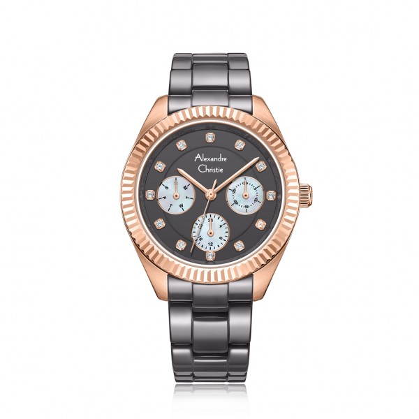 Alexandre Christie AC 2B19 Rosegold Grey BFBRGGR Ceramic