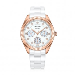 Alexandre Christie AC 2B19 Rosegold White BFBRGSL Ceramic
