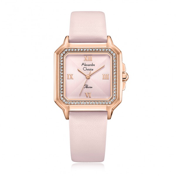 Alexandre Christie AC 2B32 Rosegold Pink Leather LHLRGPN