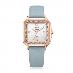 Alexandre Christie AC 2B32 Rosegold Light Grey Leather LHLRGSLGR