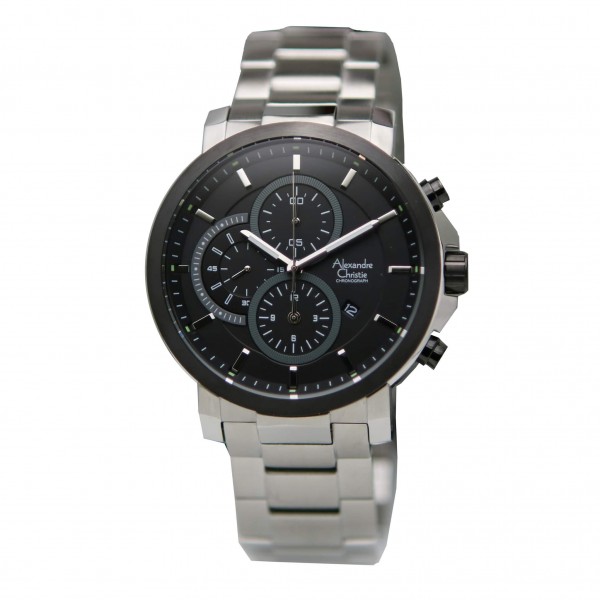 Alexandre Christie AC 6350 Silver Black MCBTBBA