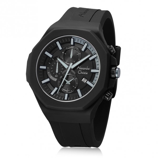 Alexandre Christie AC 6590 Full Black Man MCRIPBA