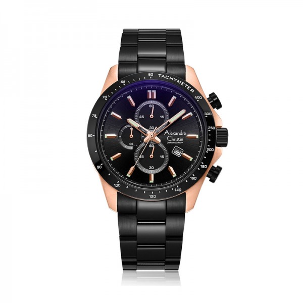 Alexandre Christie AC 6630 Rosegold Black MCBBRBA