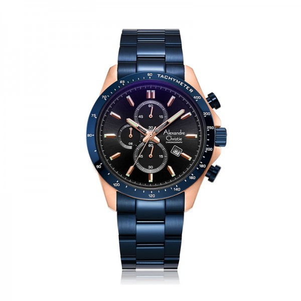 Alexandre Christie AC 6630 Rosegold Blue MCBURBA