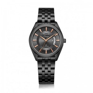 Alexandre Christie AC 8674 Black Rosegold Lady LDBIPBARG