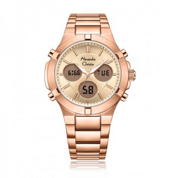 Alexandre Christie AC 9400 Rosegold Full Steel LHBRGLN