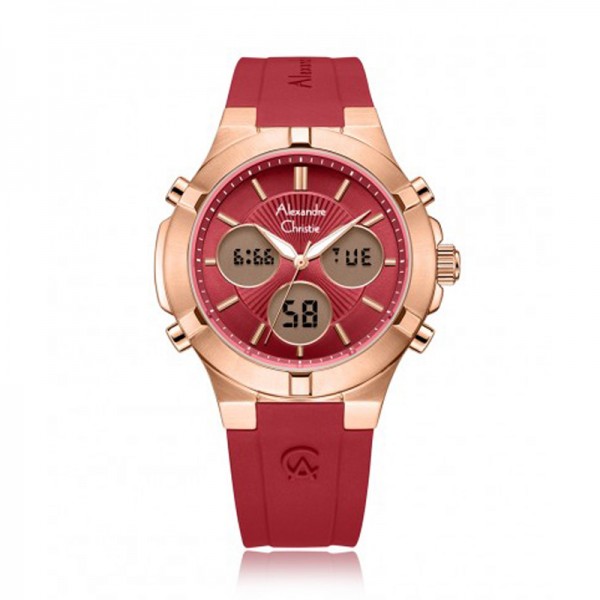 Alexandre Christie AC 9400 Rosegold Red Rubber LHRRGRE