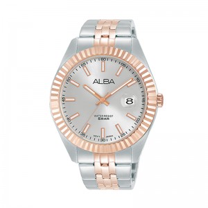 Alba AS9J94X1 AS9J94 Silver Rosegold Man