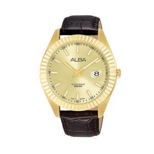Alba AS9K04X1 AS9K04 Gold Man Leather