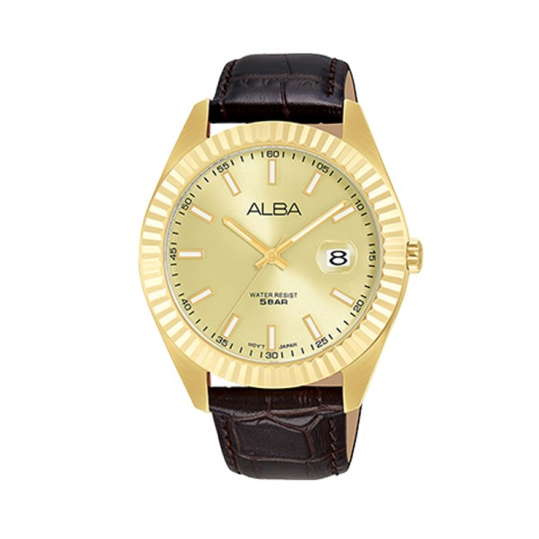 Alba AS9K04X1 AS9K04 Gold Man Leather