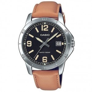 CASIO MTP-V004L-1B2UDF SILVER BLACK BROWN