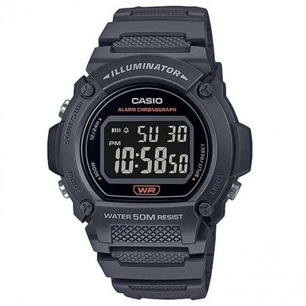 CASIO W-219H-8BVDF FULL BLACK