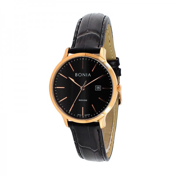 Bonia BR174-2532 Rosegold Black Lady