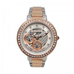 Bonia BR188-2617S Silver Rosegold White