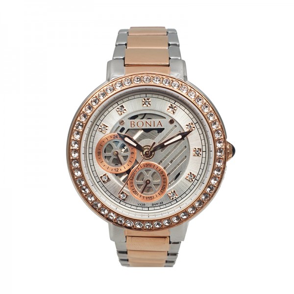 Bonia BR188-2617S Silver Rosegold White