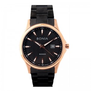Bonia BR182-1532 Rosegold Black Man