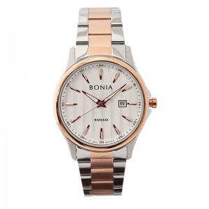 Bonia BR182-2612 Silver Rosegold White Lady
