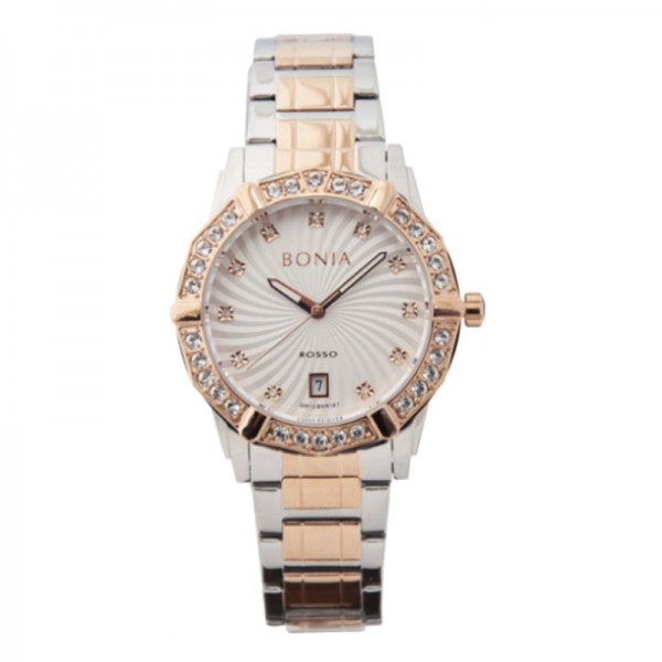 Bonia BR187-2617S Silver Rosegold White