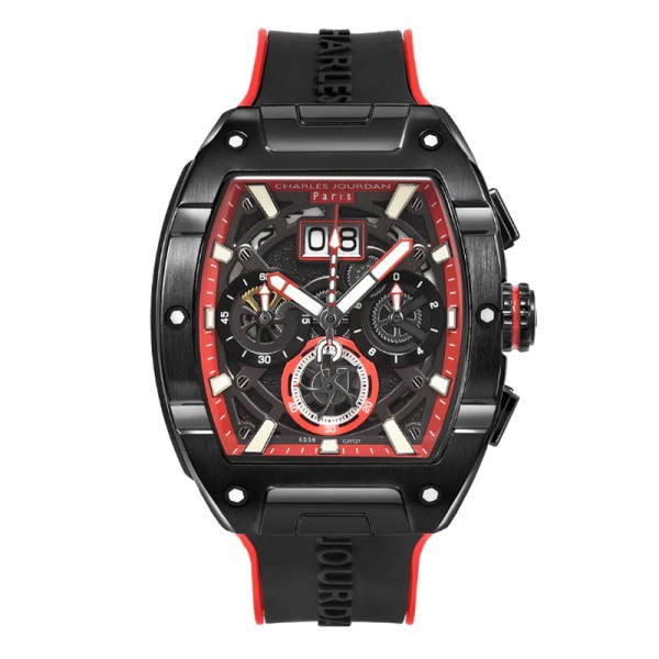 Charles Jourdan CJ1121-1762C Black Red Ultra