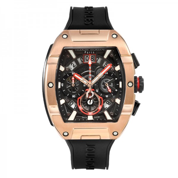 Charles Jourdan CJ1121-3732C Rosegold Black Mid