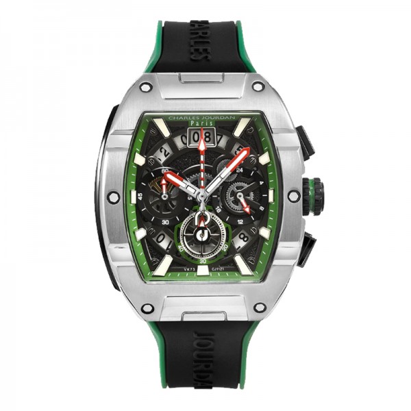 Charles Jourdan CJ1121-3792C Silver Green Mid