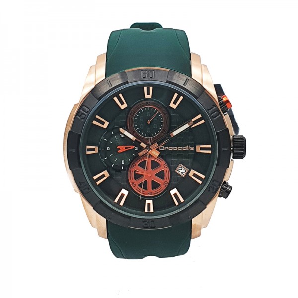 Crocodile CM-036B34D Rosegold Green