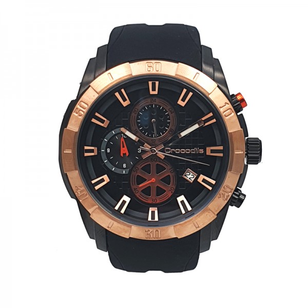 Crocodile CM-036D34B Rosegold Black