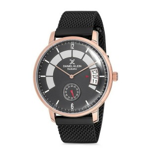 Daniel Klein DK12143-3 Rosegold Black