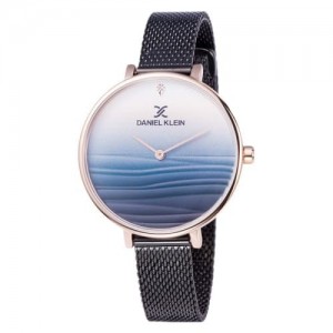 Daniel Klein DK11982-6 Rosegold Black Blue Dial