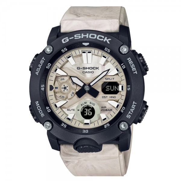 CASIO G SHOCK GA-2000WM-1ADR BLACK WHITE Vintage