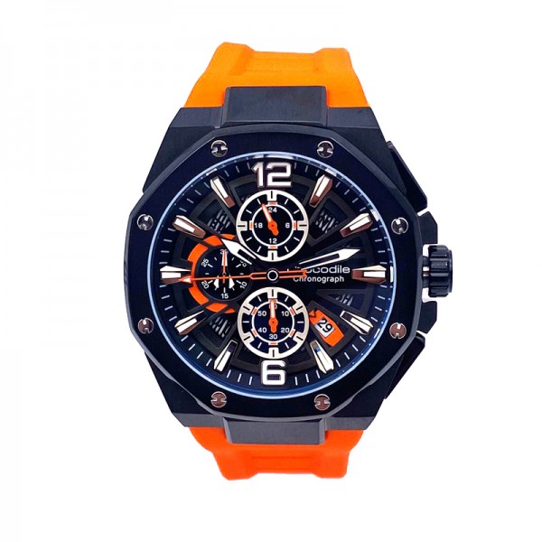 Crocodile CM-044G34B Black Orange Rubber