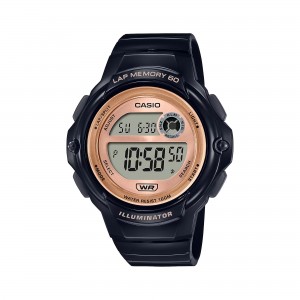 Casio LWS-1200H-1AVDF Black Rosegold