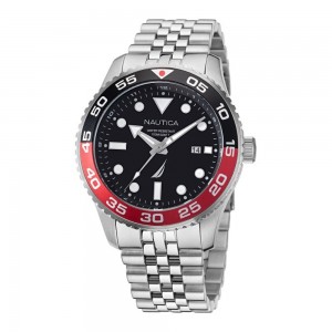 Nautica NAPPBF145 Black Red Steel