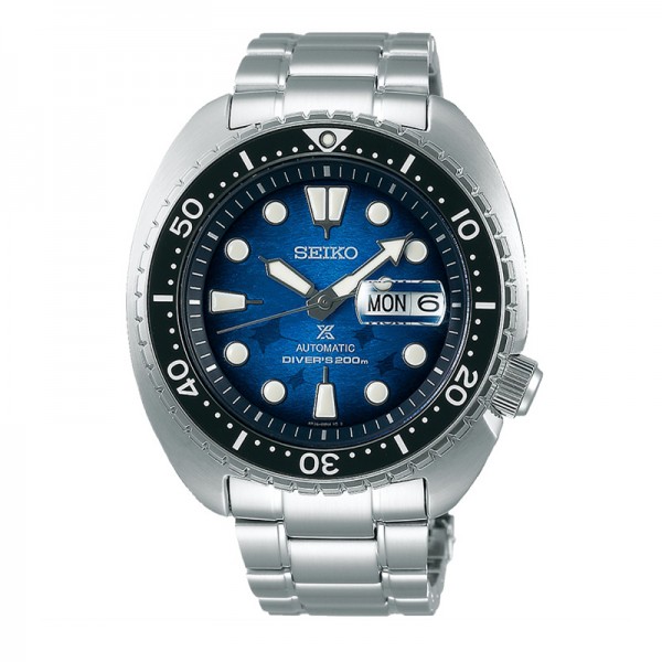 Seiko SRPE39K1 King Turtle Manta Ray Save The Ocean Blue Diver 200m