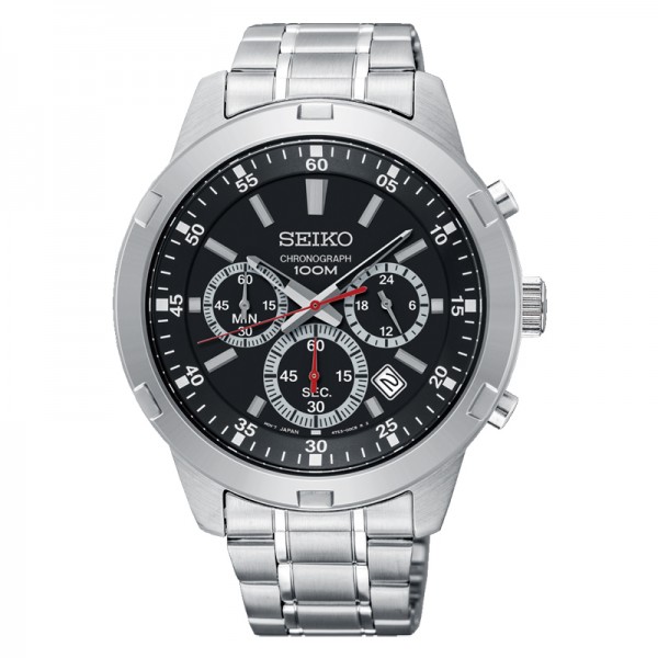 Seiko SKS605P1 Chronograph Silver Black