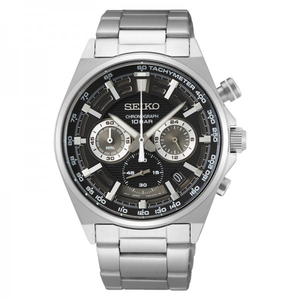 Seiko SSB397P1 SSB397 Silver Black