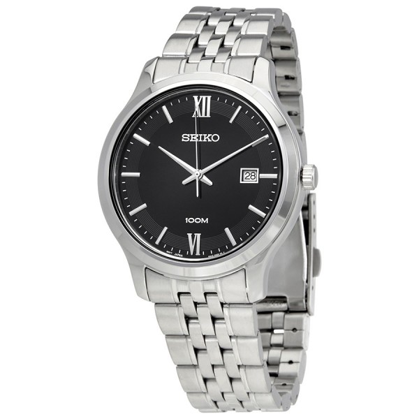 Seiko SUR221P1 SUR221 Silver Black Man