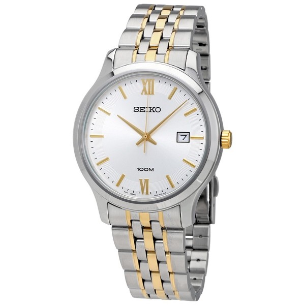 Seiko SUR223P1 SUR223 Silver Gold Man