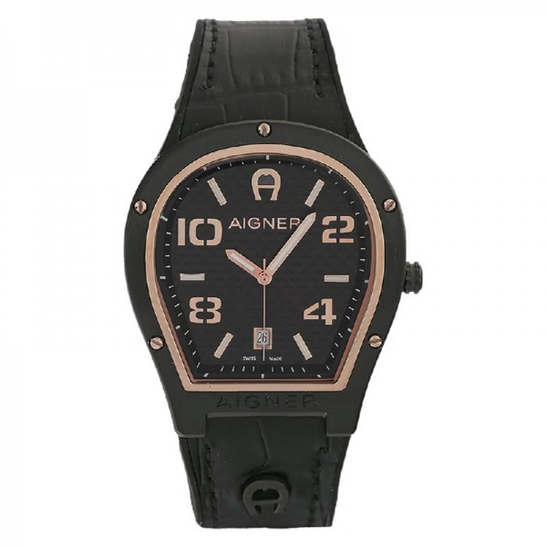 Aigner A136106 Full Black Leather