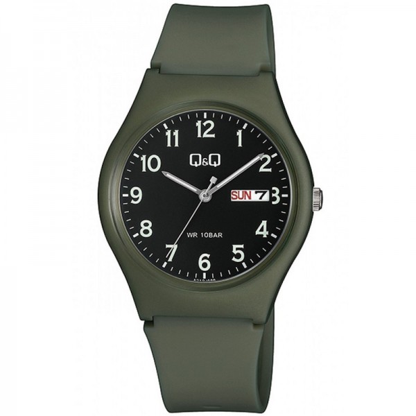 Q&Q A212J008Y Green Black Dial Lady