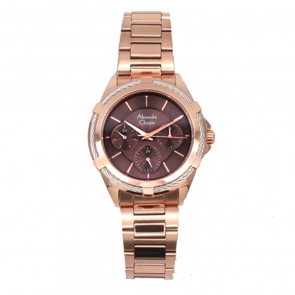 Alexandre Christie AC 2841 Rosegold Brown BFBRGBO