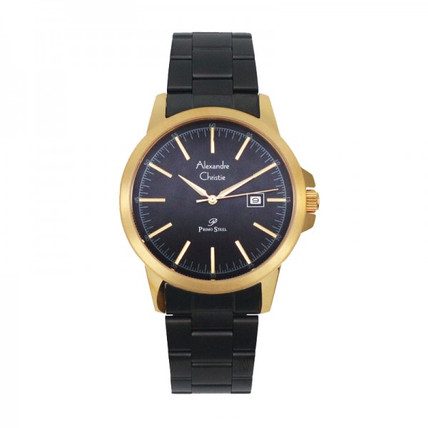 Alexandre Christie AC 1008 Gold Black Steel Man MDBEGGR