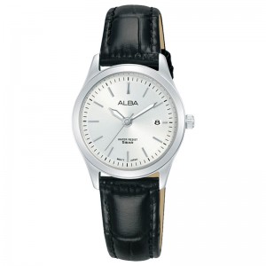 Alba AH7CG7 Silver White Leather Lady