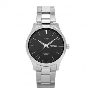 Alba AJ6127X1 AJ6127 Silver Black Man