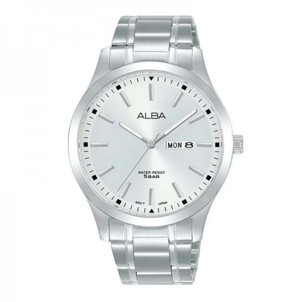 Alba AJ6157 Silver White Steel Man AJ6157X1
