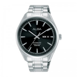 Alba AL4137X1 AL4137 Silver Black Automatic