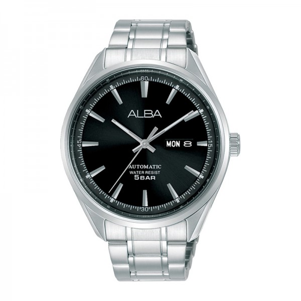 Alba AL4137X1 AL4137 Silver Black Automatic
