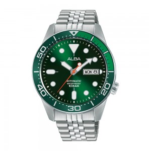 Alba AL4187X1 Silver Green Hulk Steel Automatic